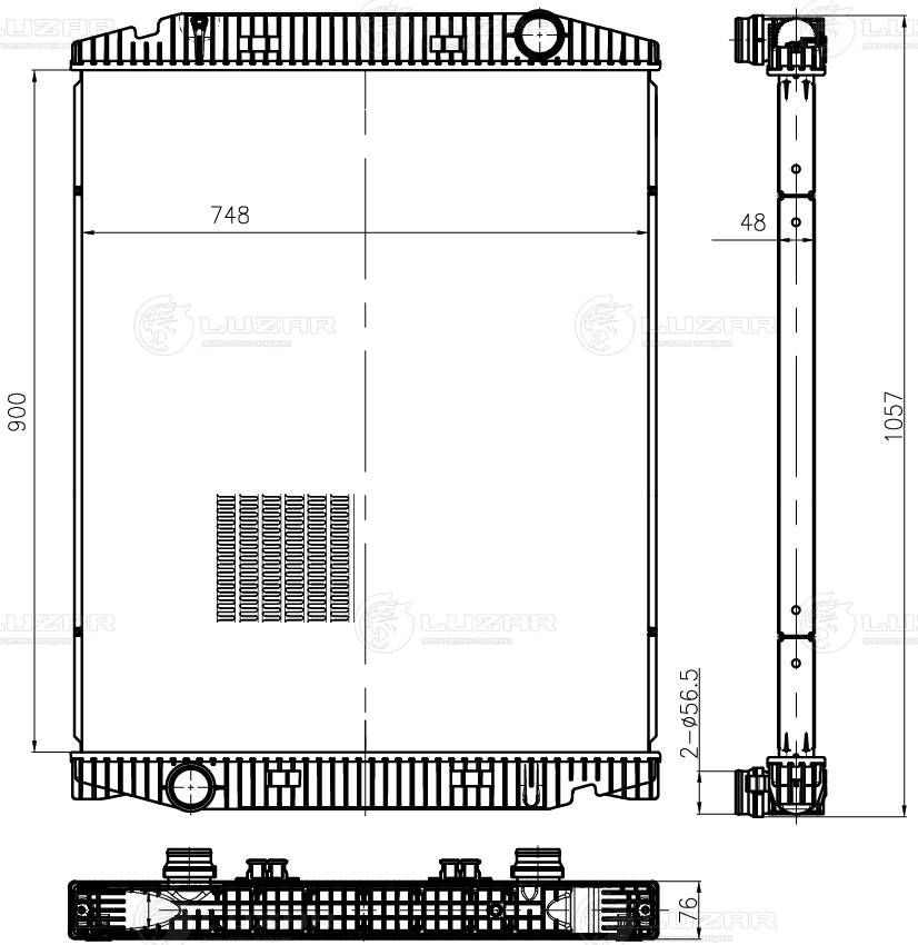 Radiator, racire motor LRc 1619 LUZAR